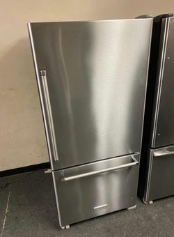KitchenAid Bottom Freezer Refrigerator Stainless Steel