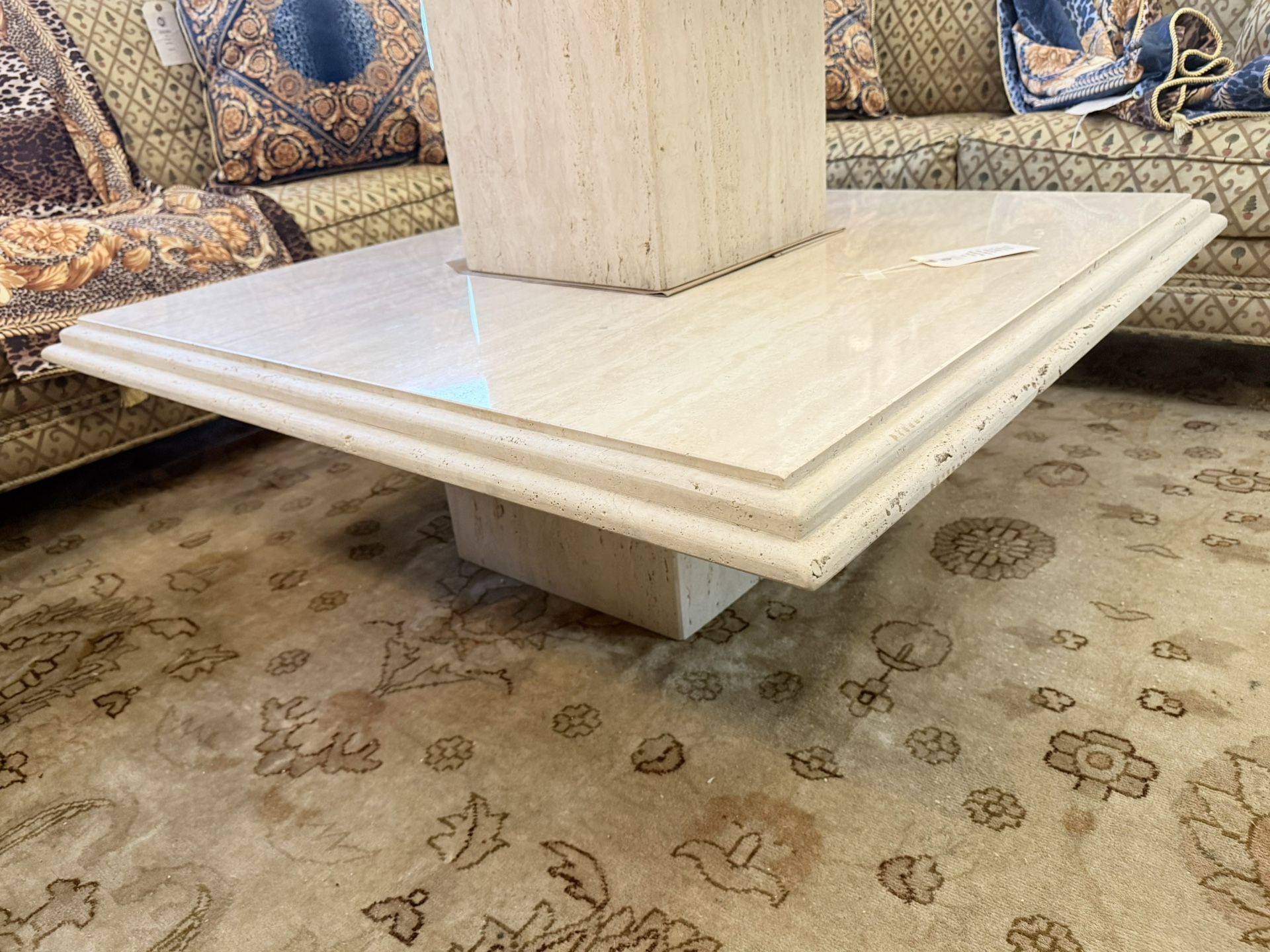 Italian TRAVERTINE Coffee Table