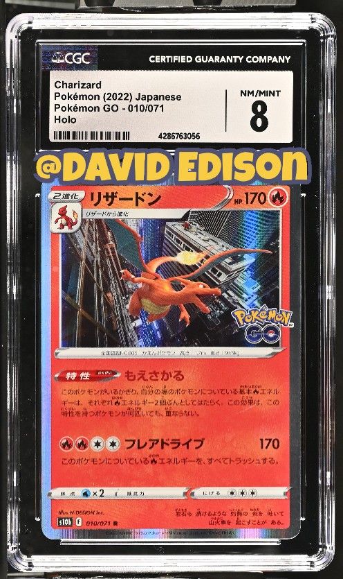 Pokemon Go Japanese Charizard Holo 10/71 CGC 9