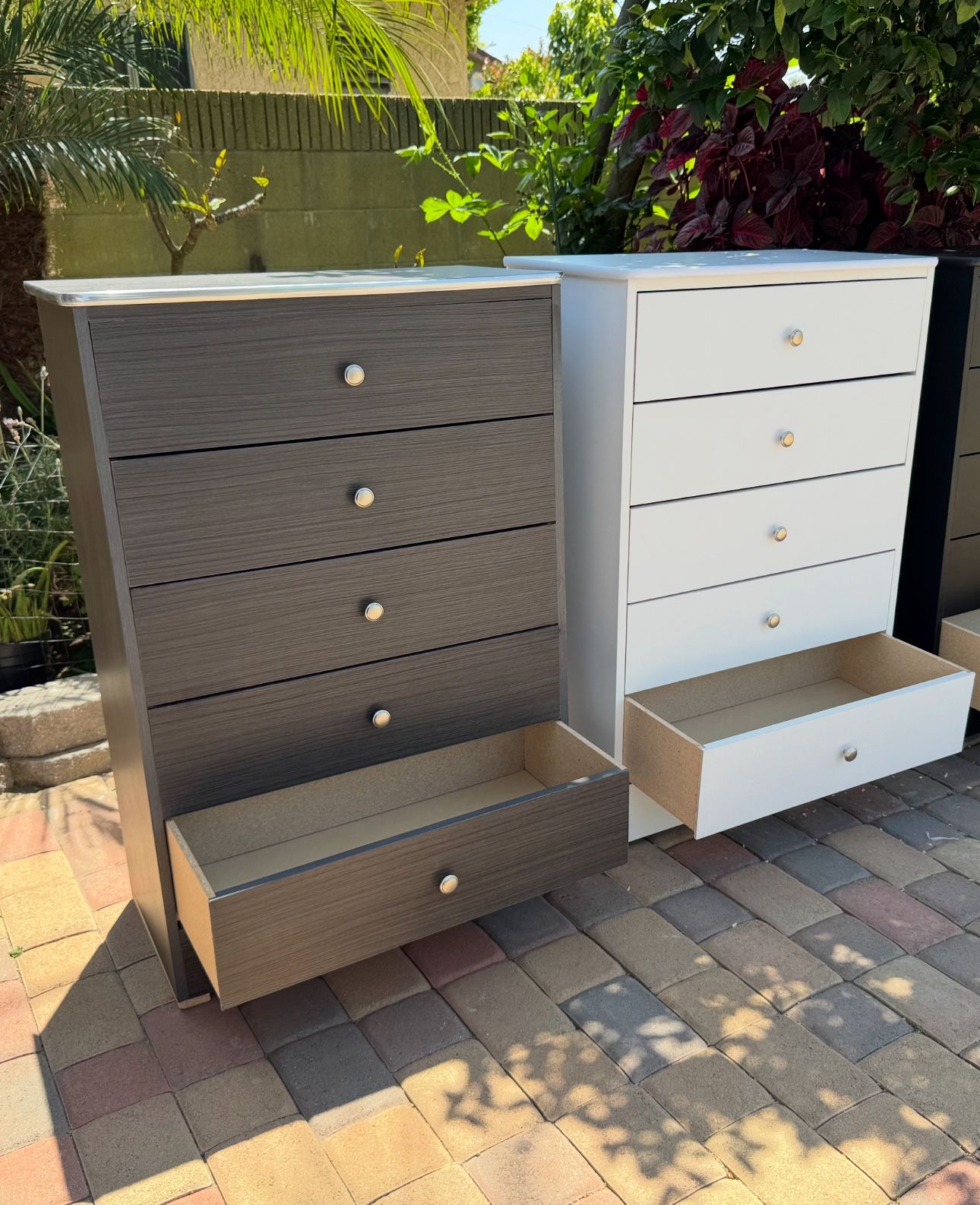 White Chest Five Drawer Dresser New!