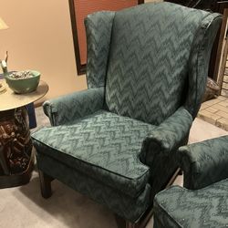 2 Wingback Chairs, Custom-made