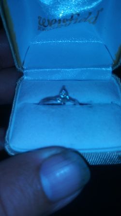 1/2 Carat marques diamond white gold ring