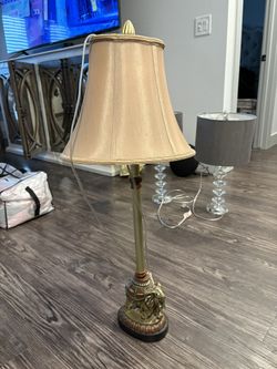 Beautiful Metal Elephant Lamp