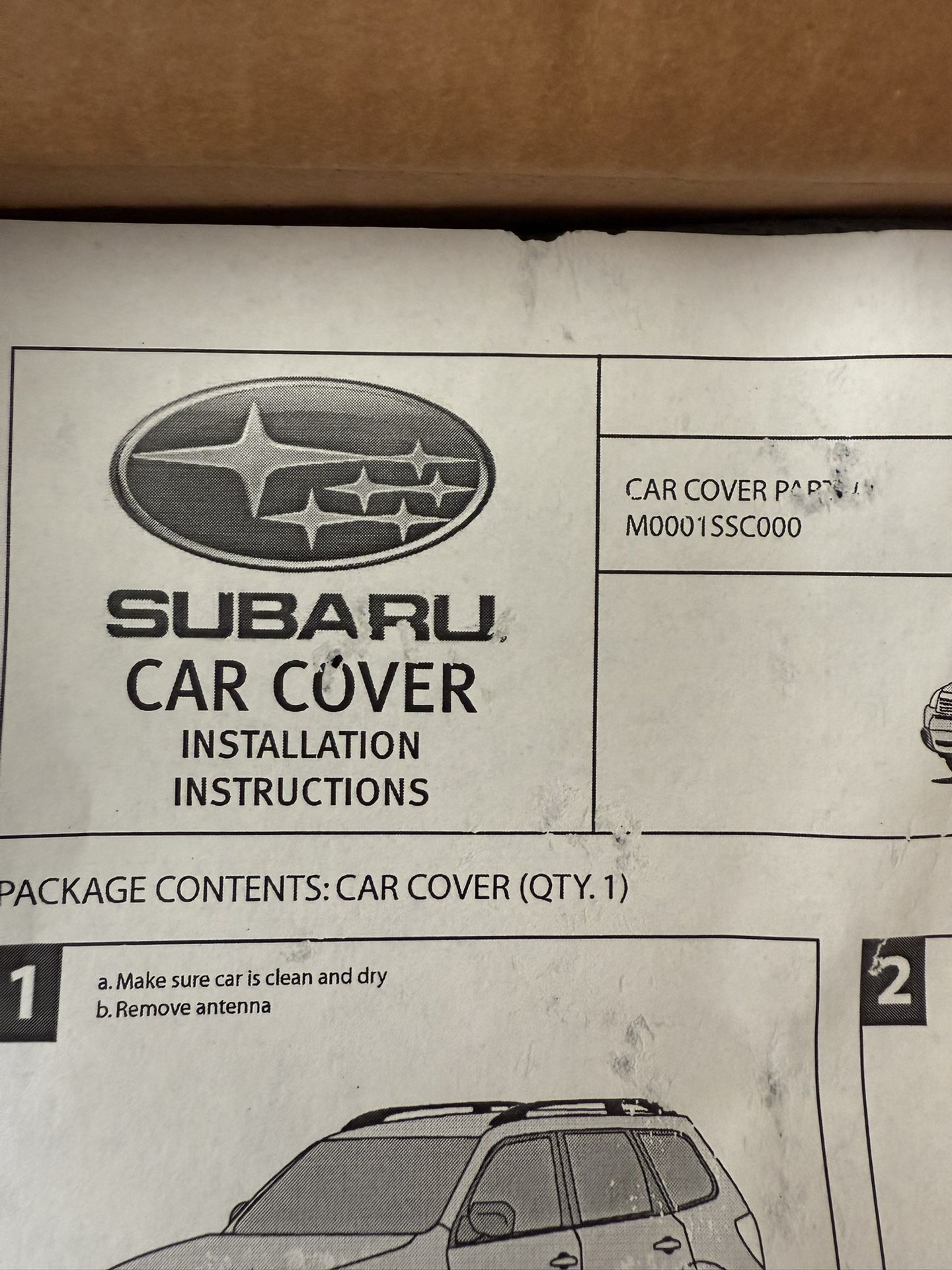 🚗 Subaru Forester Car Cover – OEM – $55
