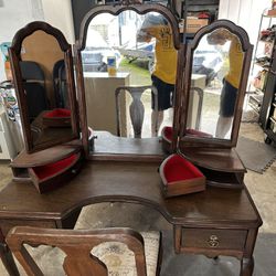 Antique Vanity & Chair