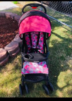 Pink stroller