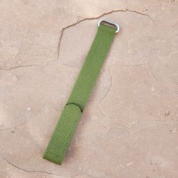 Barracuda Watch Strap Hook and Loop Closure Green 22mm