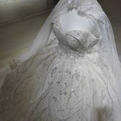 Ballgown Handmade Wedding Dress 