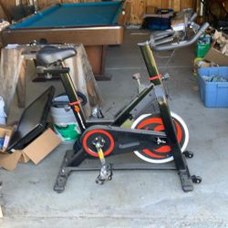 Exercise Bicycle With Weighted Wheel