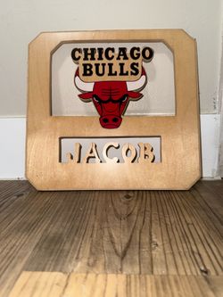 Chicago Bulls Room Art Name Sign