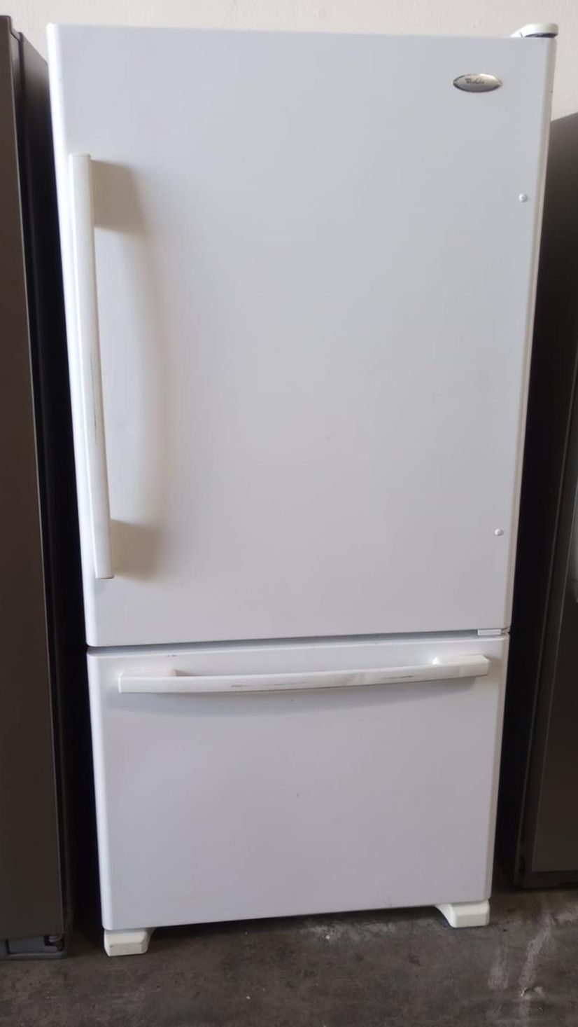 Whirlpool Bottom Freezer White Refrigerator Fridge