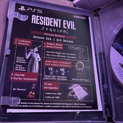 Resident Evil Requiem Deluxe Edition Kit  Key Code For PS5