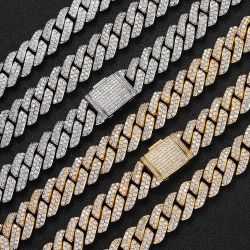 18k Gold/White Gold Cuban Link Chain 