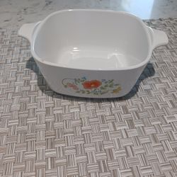 Vintage "Corning Ware" Wildflower Casserole Dish