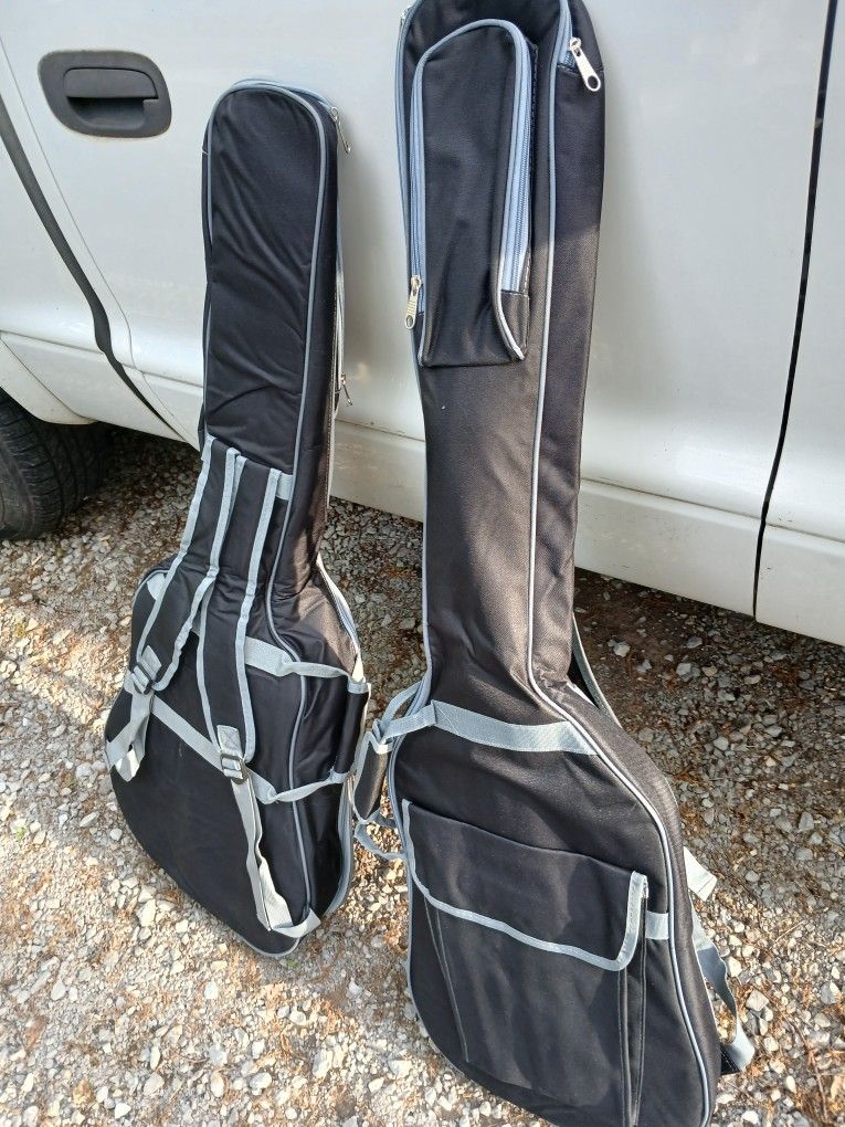 Brand New Backpack Style Gig Bag Cases, Acoustic Guitar, Bass, Electric Guitar, Uke, Etc. $35 Each