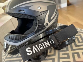 Motocross Off Road Motorcycle ATV UTV  *pick up today!*  Street Bike Helmet, Gloves & Goggles Mask TTMiku Youth Dirt Bike Helmet SIZE: MEDIUM