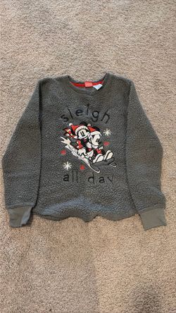 Kids grey mickie and minnie mouse sweater 