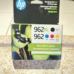HP 962 XL Ink Cartridges (4-Pack) 