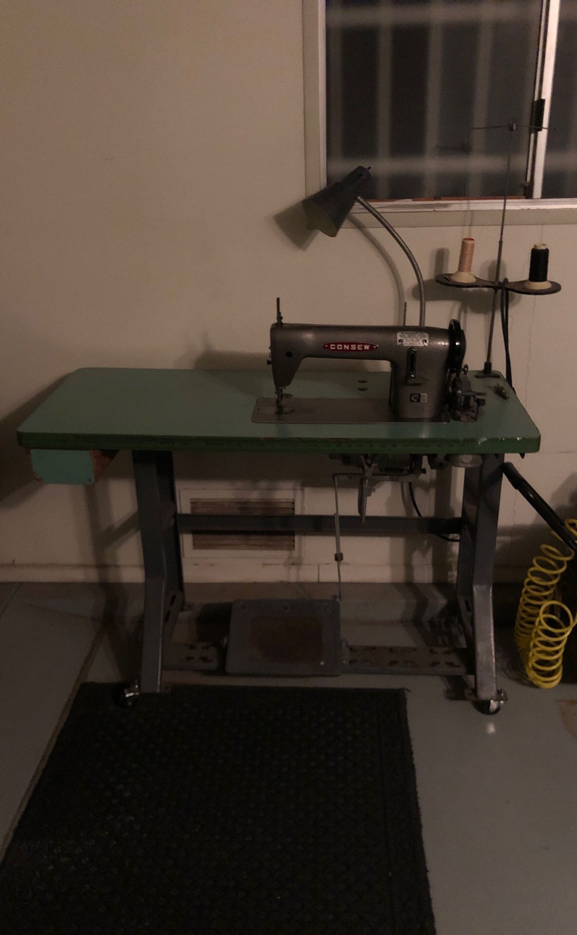 Commercial consew sewing machine model 118 walking foot it’s was tuned