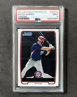Bryce Harper RC 2012 Bowman Chrome Prospects Rookie #BCP10 Phillies MLB PSA 9