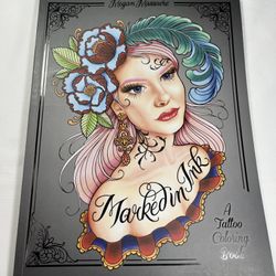 Marked in Ink A Tattoo Coloring Book by Megan Massacre Trade Paperback