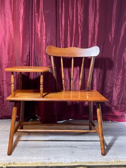 Vintage solid wood Telephone Seat
