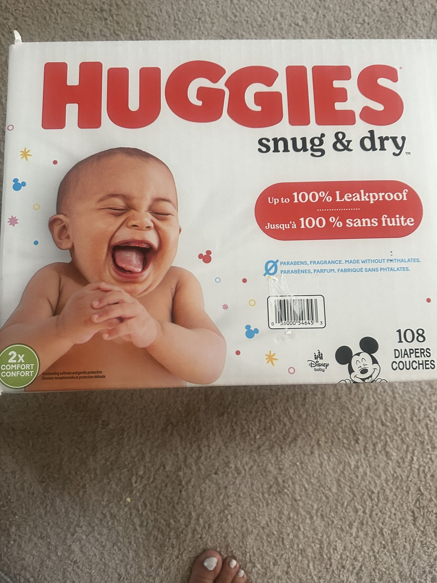 Brand New Huggies 108 Count Size 1