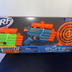 Nerf Elite 2.0 Face Off Target Set, Includes 2 Toy MAN 120 TO BETER NEW