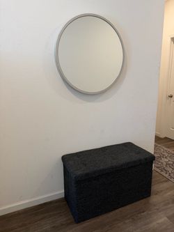 Shoe bench  and mirror