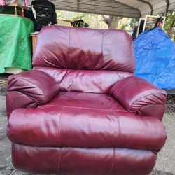Leather  Rocker Recliner 