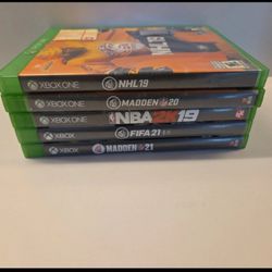 Xbox 1 Sports Games Lot Of 5