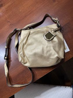 Kate Landry Metallic Gold Crossbody Bag — With Tags Minor Tears at Bottom