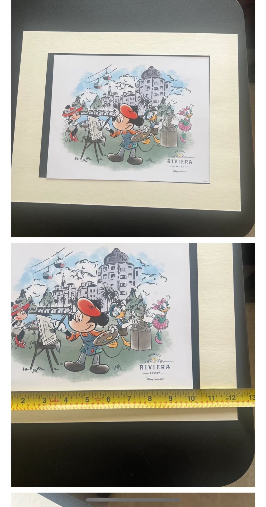 Disney Parks Riviera Resort 8x10 Mickey and Minnie,Full Color Print