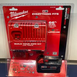Milwaukee 48-59-1850 M18 18-Volt Lithium-Ion XC Starter Kit with One 5.0Ah Battery and Charger