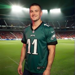 NFL Philadelphia Eagles football jersey #11 Carson Wentz 