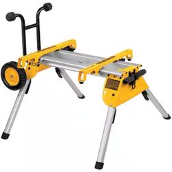 New in box Dewalt Heavy Duty Rolling Table Saw Stand.   The DEWALT Rolling Table Saw Stand has a lightweight design, weighing only 33 lbs. The heavy-d