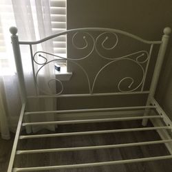 White Twin Bed Frame