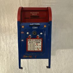 Collectible Tin US Mailbox Coin box 