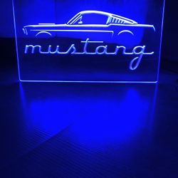 FORD MUSTANG LED NEON LIGHT SIGN 8x12