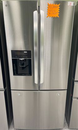 🚨 LG 22 cu ft 3-Door French Door Fridge – EXACT HALF PRICE! 🧊❄️