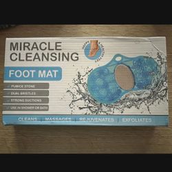 Miracle Cleansing Foot Mat With Pumice Stone