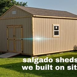 Michael Salgado sheds we built on site