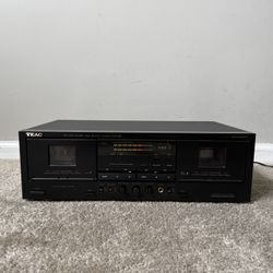 Teac W-525R Stereo Double Dual Cassette Deck Tape Player