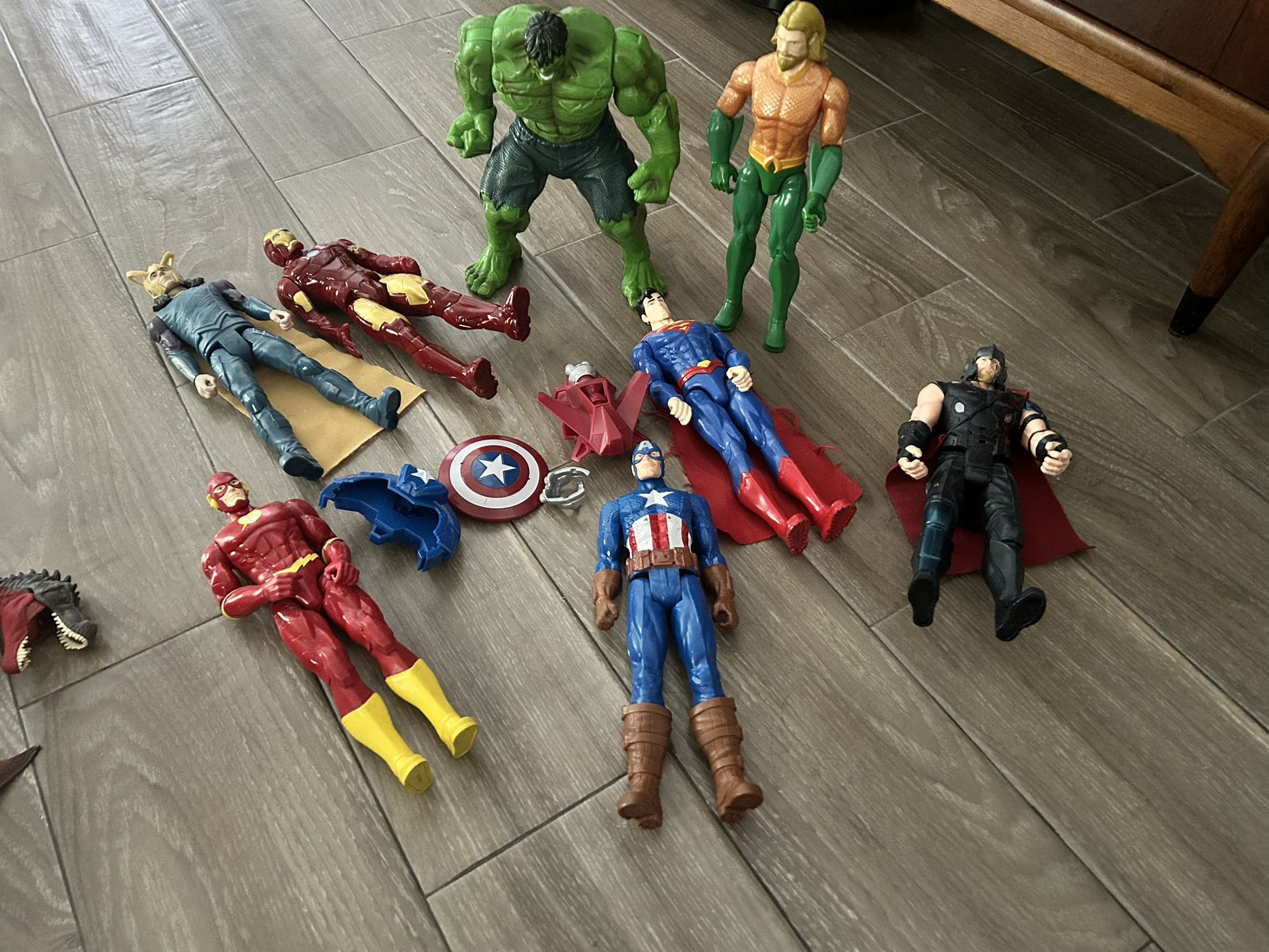Super Hero Toys + Dinosaurs $10 For All. 