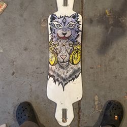 Custom Long Board  Painted With Acrylic Cleared With Car Clear  