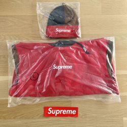 Supreme Box Logo Hoodie and Matching Beanie Multicolor Large FW24