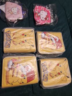 Pokémon And Hello Kitty Wallets