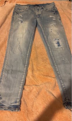Purple jeans
