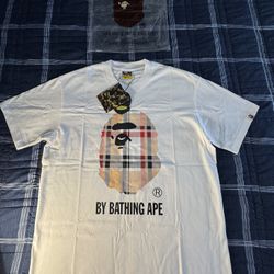 White Burberry BAPE 
