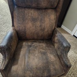 faux leather executive office chair.